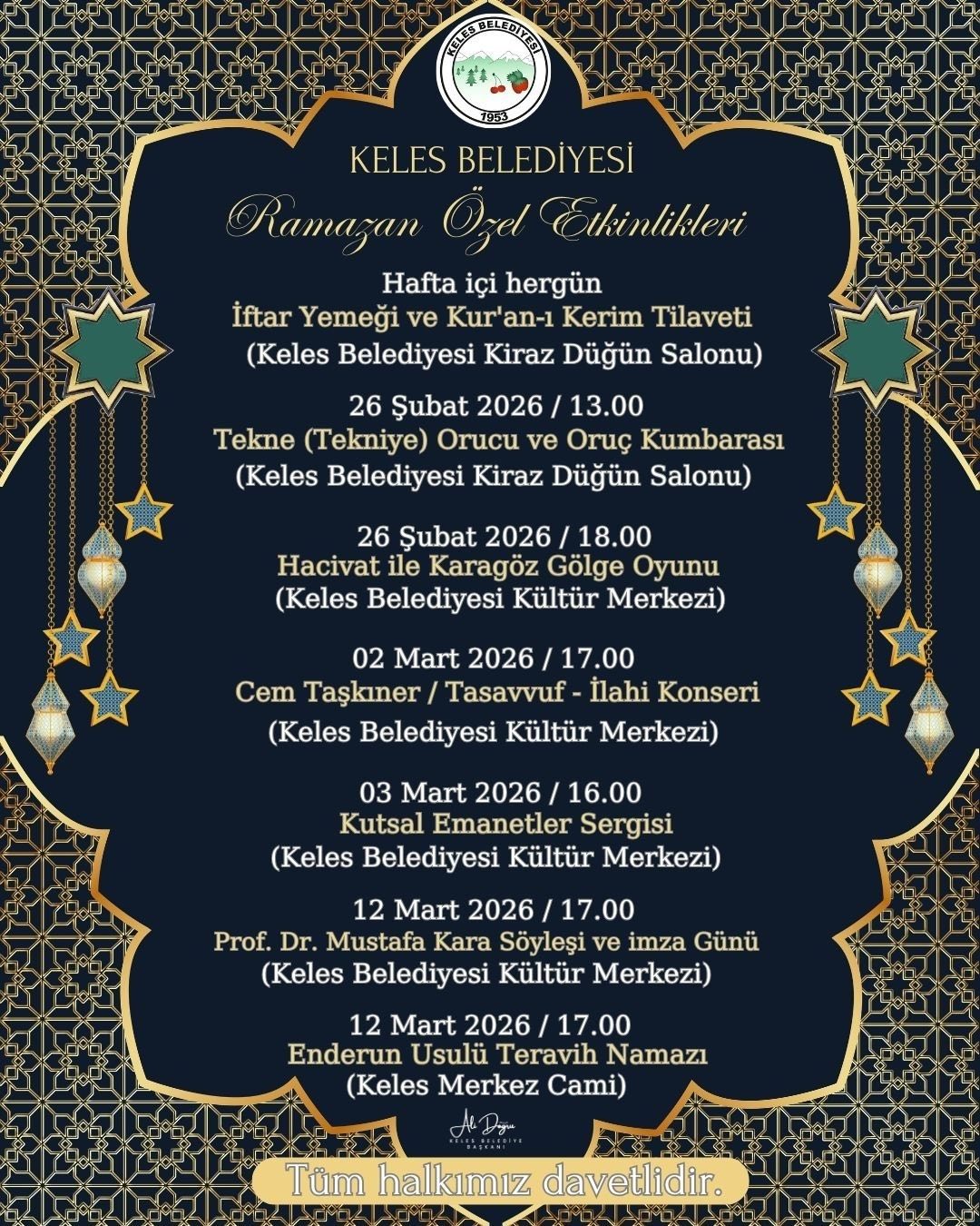 Ramazan Ayına Özel Etkinlikler