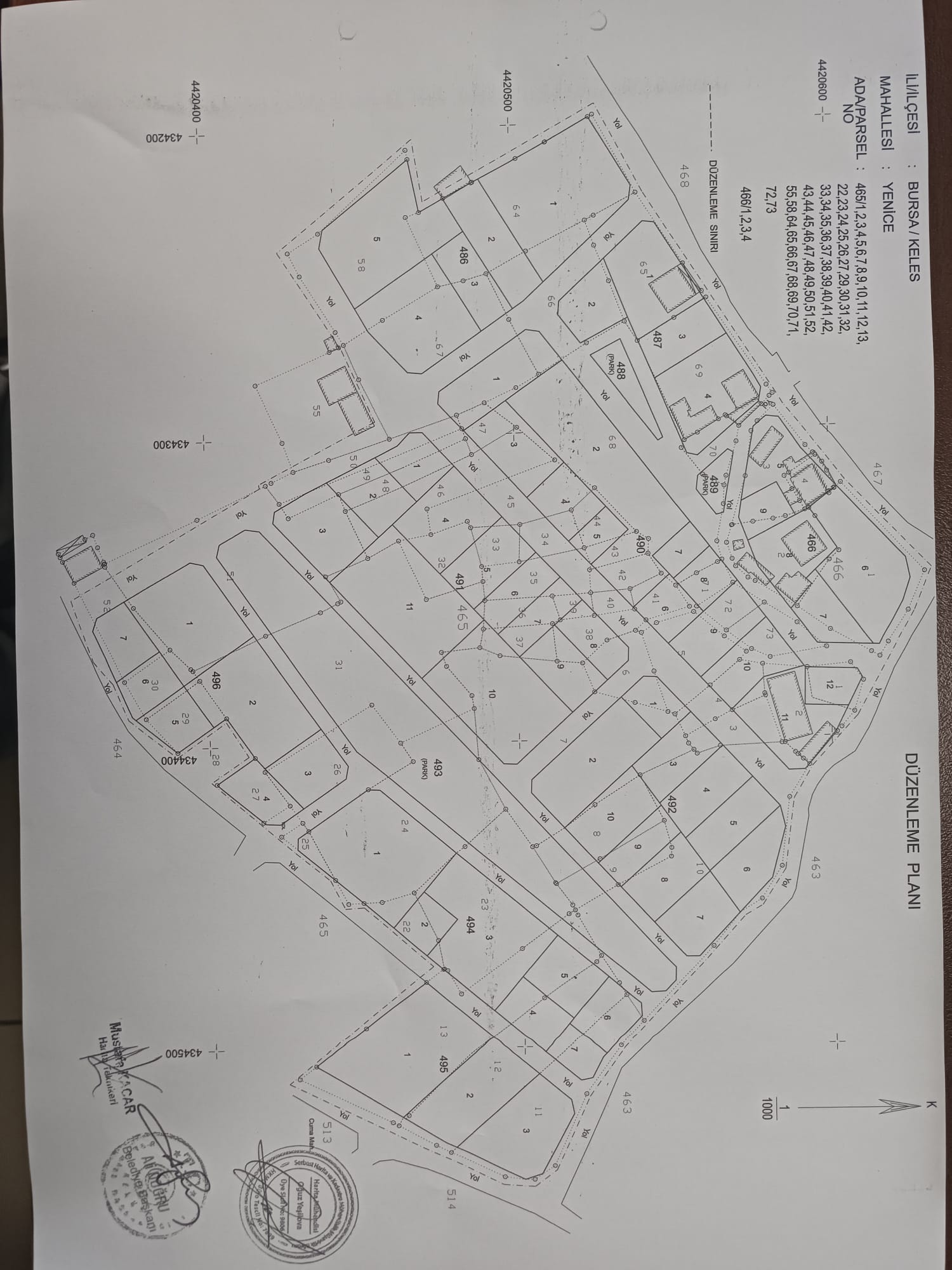 Yenice Mahallesi İmar Uygulaması