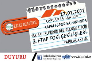 2.Etap Toki Konutları Kura Çekilişi