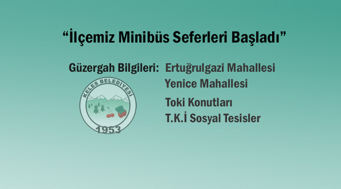 İlçemizde Minibüs Seferleri Başladı.