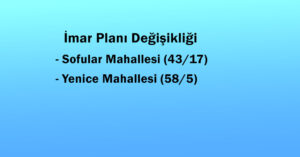 İmar Değişikliği Askı İlanı